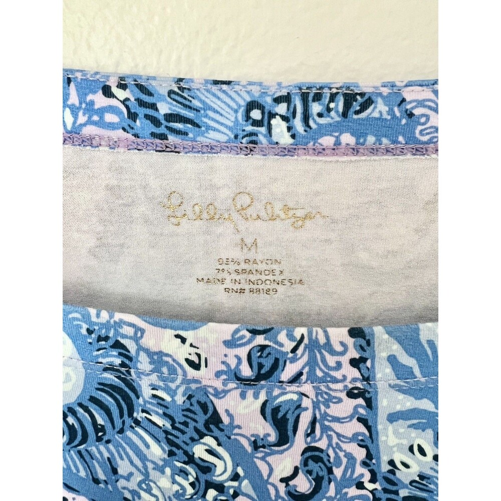 Lilly Pulitzer Sophie Sun Dress Beach Vacation UPF50+ Floral Paisley Women Sz M - Picture 4 of 8